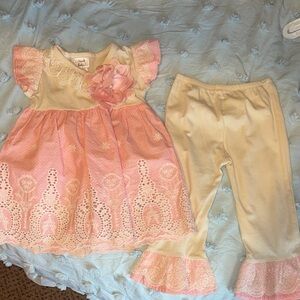 Pink and Cream Kids Matching Set